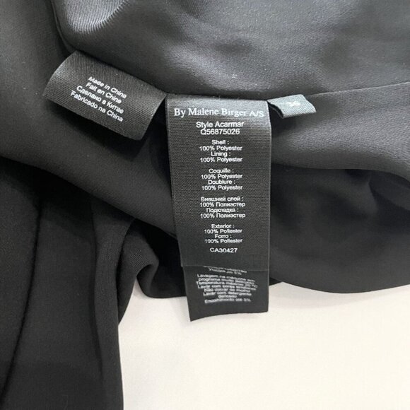 NWOT BY MALENE BIRGER BLACK ACARMAR MIDI DRESS - 36 (6) - Picture 12 of 12